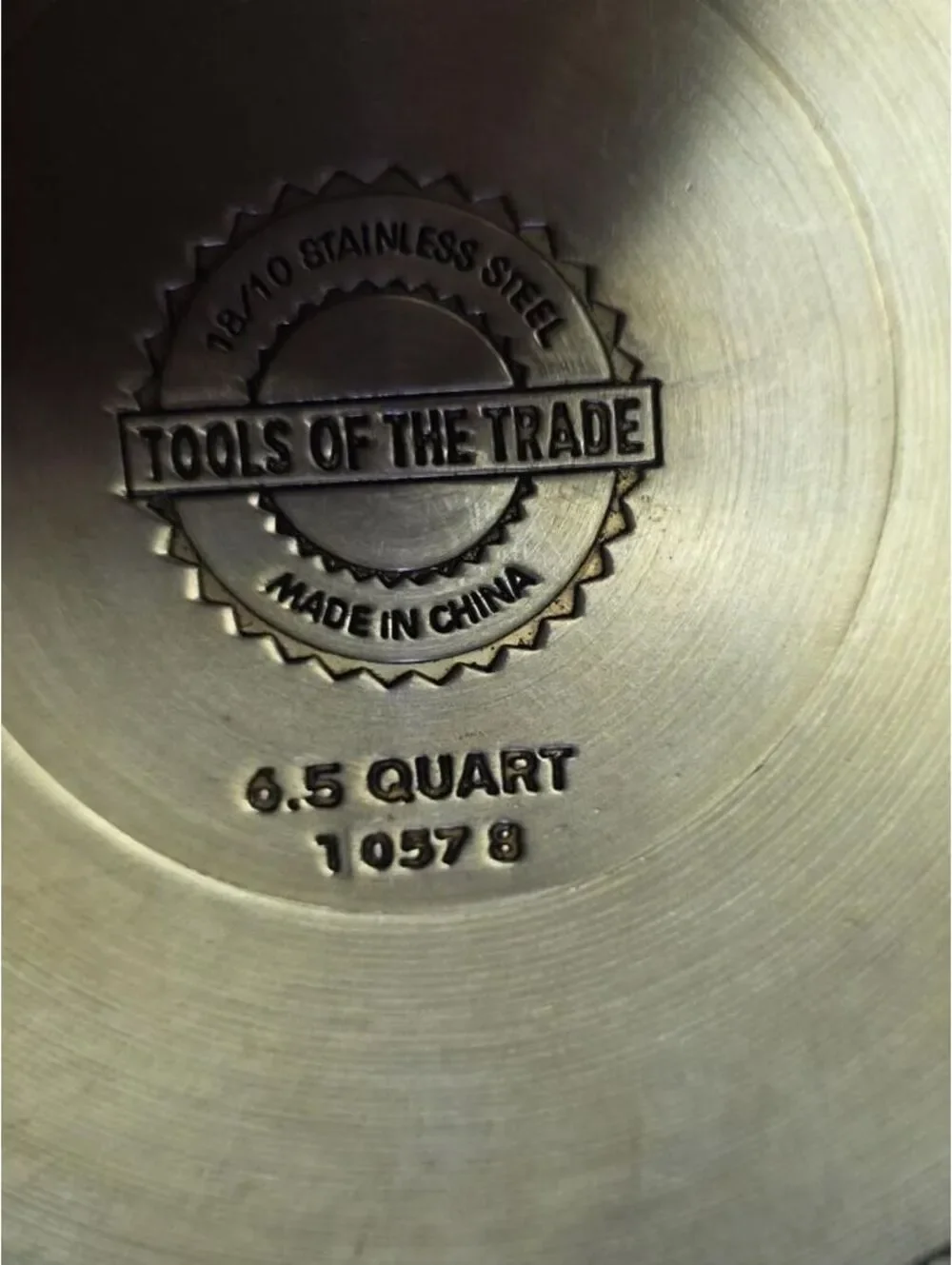 Tools of the Trade 6.5 Quart Stainless Steel Stock Pot Dutch Oven with Lid